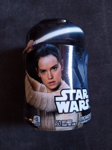Star Wars REY mit 50 Dreizack Spearmint Soft Stick zuckerfrei Kaugummi - Bild 1 von 6