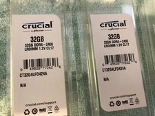 18 Pcs CRUCIAL RAM Memory Packaging Storage Box Case Protective Plastic Shell