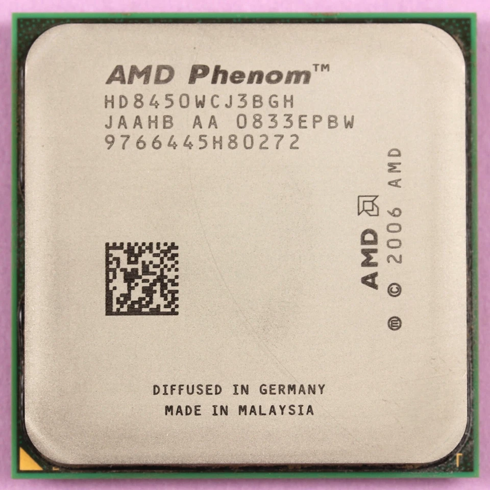 AMD Phenom X3 8450 Tri Core 2.1Ghz CPU Socket AM2+ HD8450WCJ3BGH - Image 2 of 3
