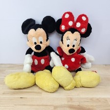 Vintage 20" Mickey And Minnie Mouse Plush Disneyland Walt Disney World