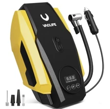 VacLife Air Compressor Tire Inflator LED Light | 12V DC | Air Pump for Car Tires