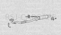 Klarius VW698J Auspuff Mitte Dose Fox 1.4I 06>