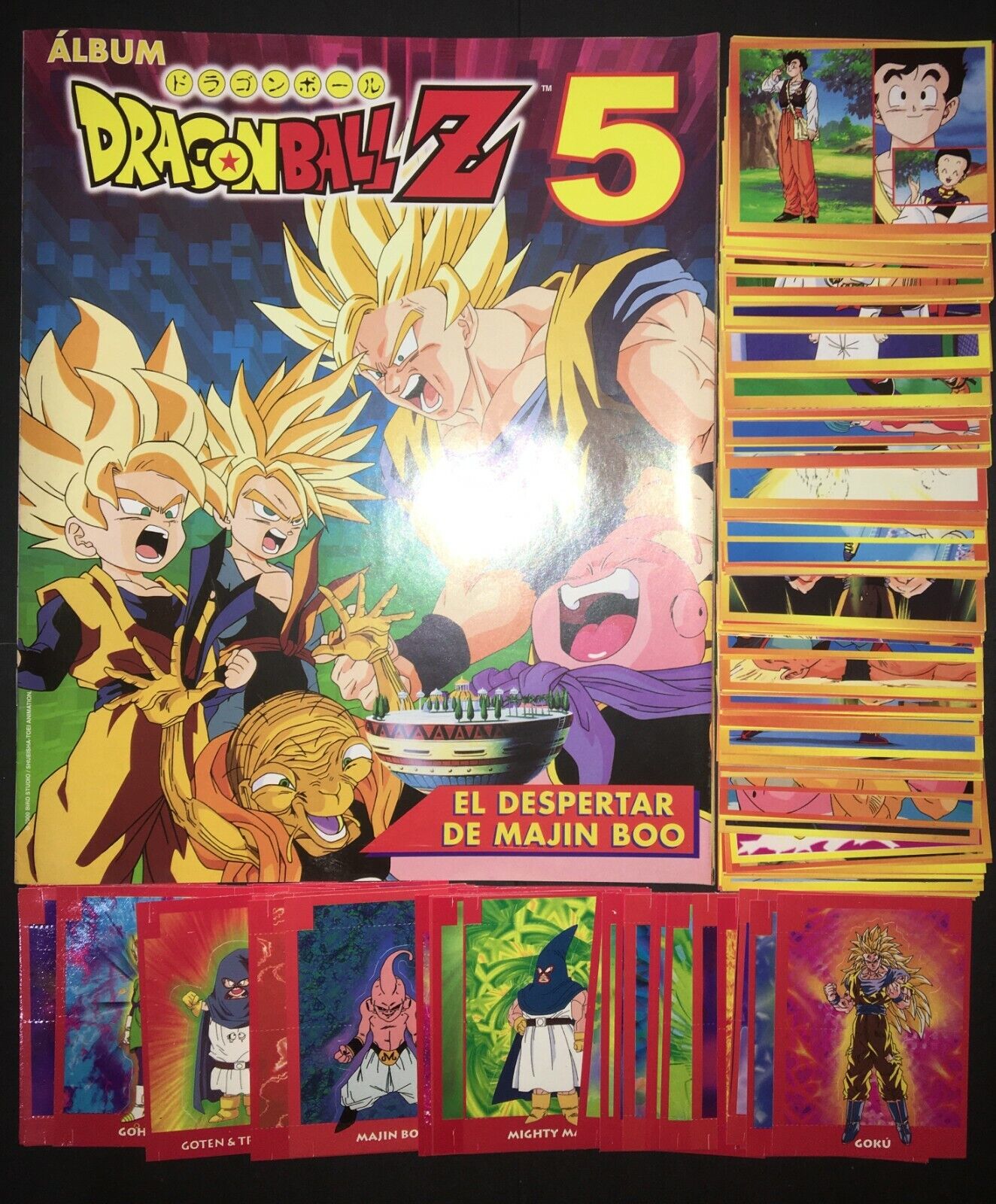 DRAGON BALL Z 5 Album + Full Set 208/208 PERU 2008 Navarrete Majin