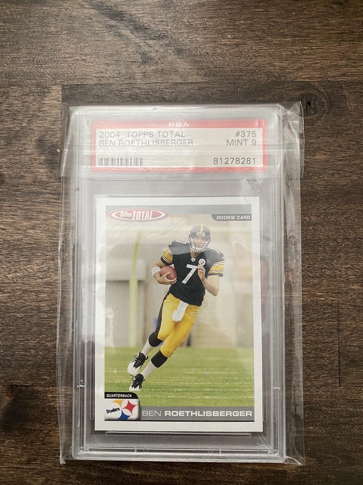 2004 TOPPS TOTAL RC BEN ROETHLISBERGER Rookie Card #375 PSA Mint 9 NICE!  SEALED | eBay