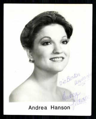 Andrea Hanson Autogrammkarte Original Signiert ## BC 14682