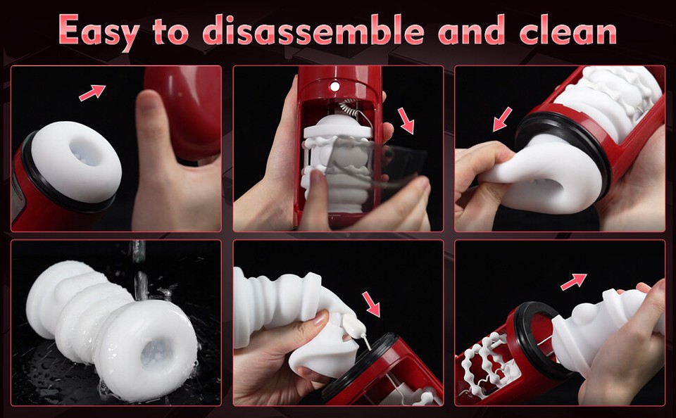 Male Masturbaters Automatic HandsFree Thrusting Cup Vibration Stroker Lubricants