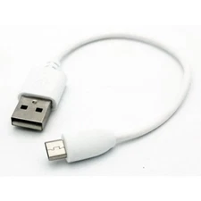 White Short USB Cable Fast Charger Sync Power Wire Cord for CELL PHONES