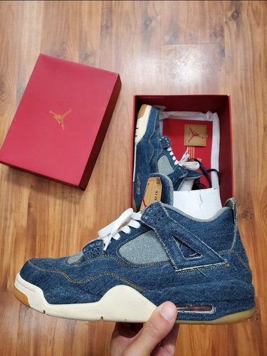 Custom Louis Vuitton x Air Jordan 4 by the Shoe Surgeon “purple Denim” is  now accessible from size 38-45.