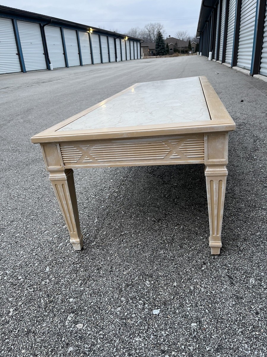 Vintage Henredon Italian Marble Coffee Table SHIPS TO YOU | eBay