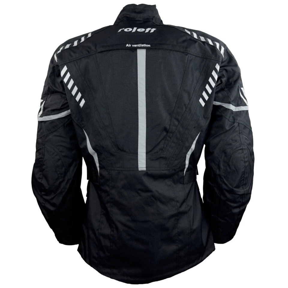 Blouson de moto en textile pour hommes avec protecteurs et imperméable - Photo 4/4