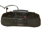 Sony CFS-B15 Portable AM/FM Radio Cassette-Recorder Player NO BAT COVER Works