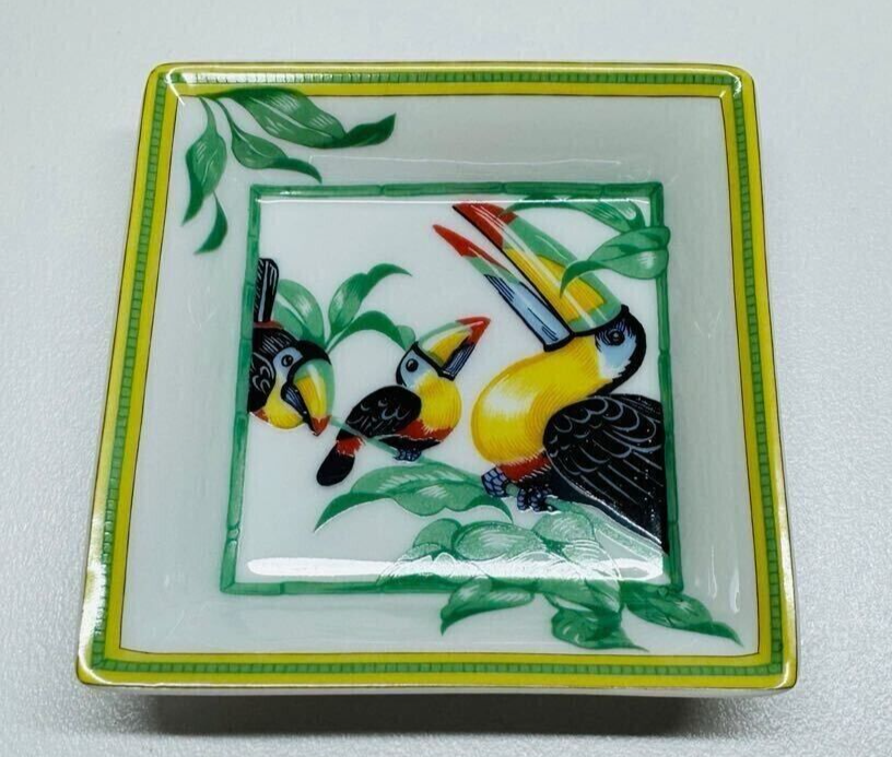 Hermes Paris Toucan Mini Plate Tray Ashtray Accessory Case