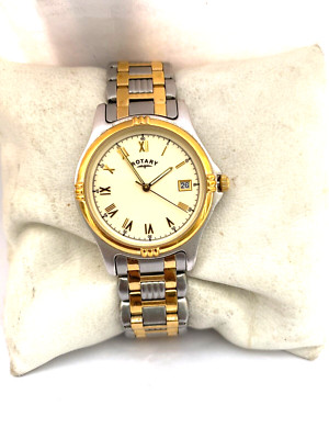 Rotary Herren Quarz Kalender 50 MT WR Armbanduhr PO:001869 EST 1895