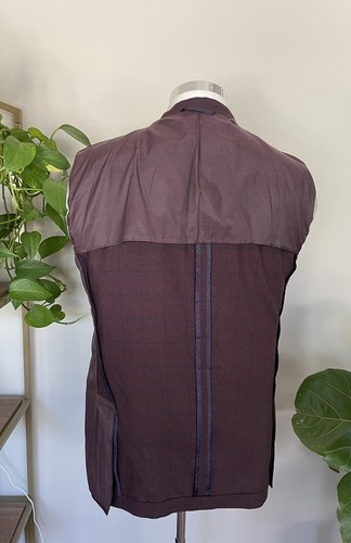 Michael Kors Mens Two Button Unstructured Blazer Wool Sport Coat Jacket Size 44L - Picture 8 of 10