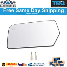 TRQ New Mirror Fits Glass LH Side For 2015-17 Ford Expedition Lincoln Navigator