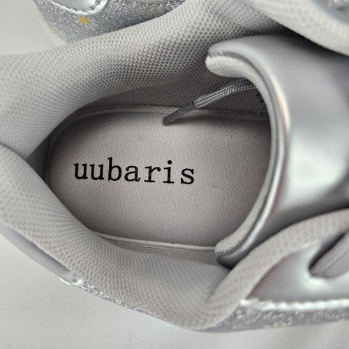 Women's Glitter Tennis Sneakers Color Silver Daisy Sz 7.5 - Picture 12 of 14