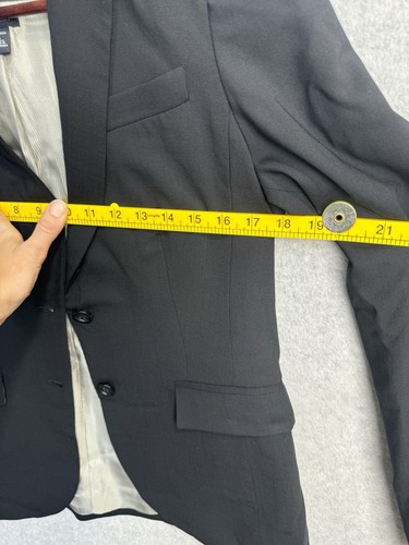 Blazer Banana Republic 96% lana vergine nero elasticizzato taglia 6 Italia vestibilità classica - Foto 14 di 23