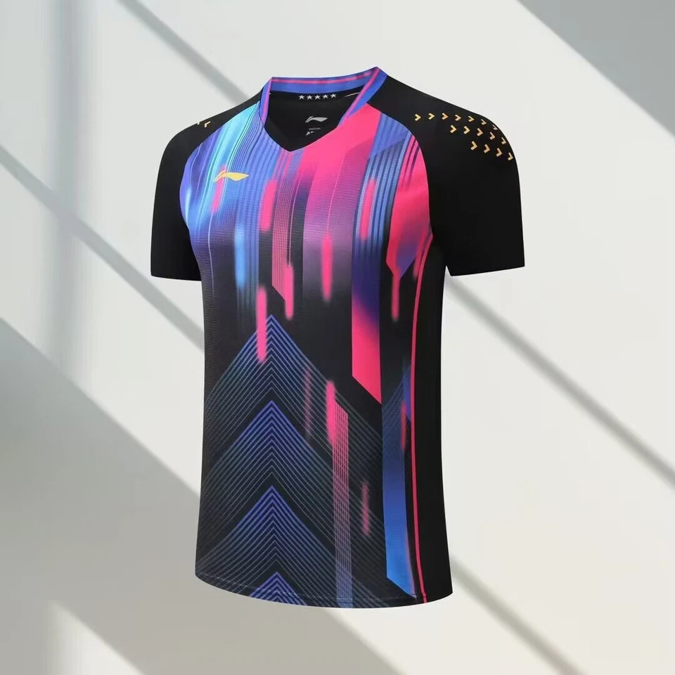 2025 New Li-Ning Men's Sports Tops Badminton Clothes table tennis T-Shirts - Image 4 of 4