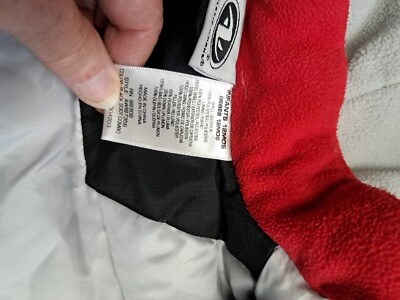 Toddler 12 months, red and black quilted jacket with Removable