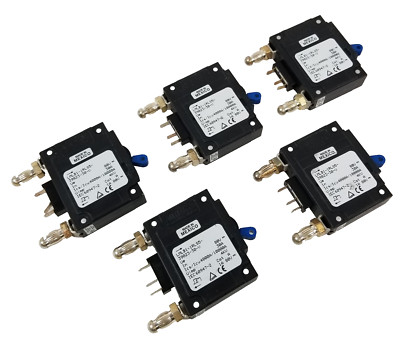 5 Sensata AIRPAX LMLB1-1RLS5-39823-30-V Circuit Breaker 80V 30A 1Pole Bullet NEW