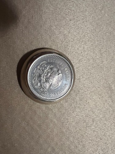 3 Mexican Silver Coins in Silver Bowls over 5 Ounces! Real Beauties-Estate Find - Picture 4 of 12