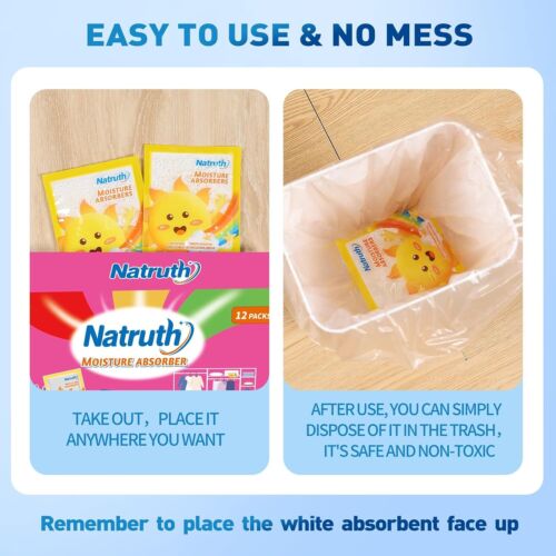 12-PACK Moisture Absorber Bags with Lavender, Drawer Dehumidifier Home Desiccant - Picture 6 of 8