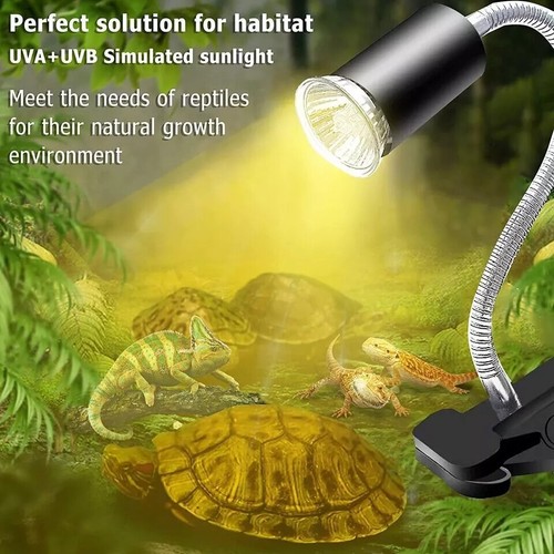 8PCS UVA+UVB 50W Reptile Heat Basking Light Bulb Lamp For Tortoise Lizard Turtle - Picture 13 of 19
