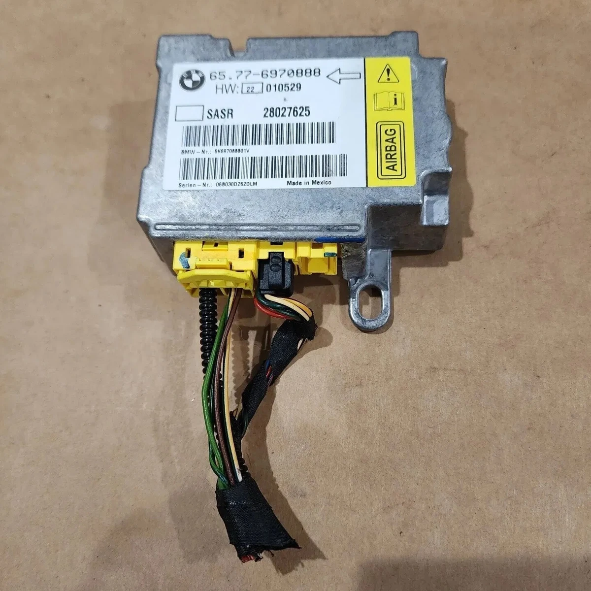 04 - 08 BMW 750Li 745Li Right Side A-Pillar Crash Impact Sensor 