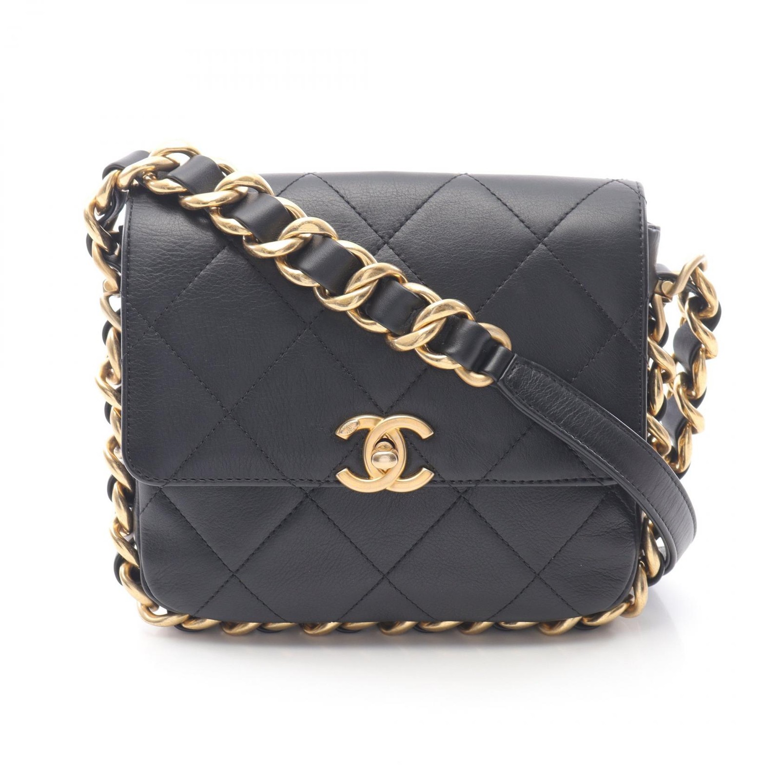 Chanel Small Matelasse Flap Shoulder Bag in Lambskin Sheepskin AS2831 R7_0707