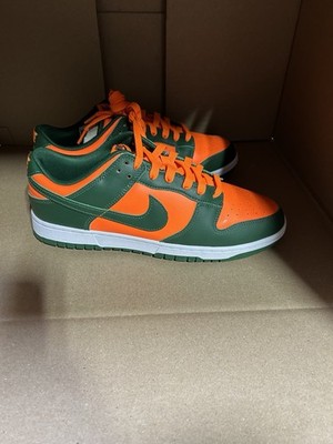 Nike Dunk Low Miami Hurricanes Men's size 11