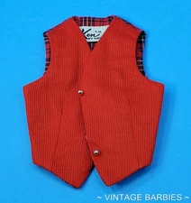 Vintage Ken Doll Victory Dance #1411 Red Vest Near Mint ~ 1960's