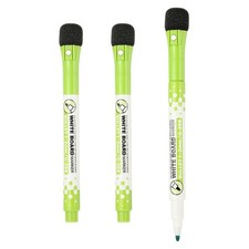 Magnetic Whiteboard Pen, 1-2mm Fine Tip Dry Erase Green Markers, 3 Pcs