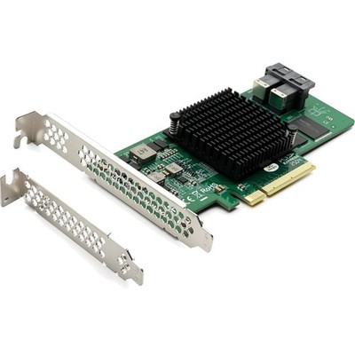 12G SATA SAS HBA Controller PCIe RAID 0 1 10 Kompatibel Windows Linux