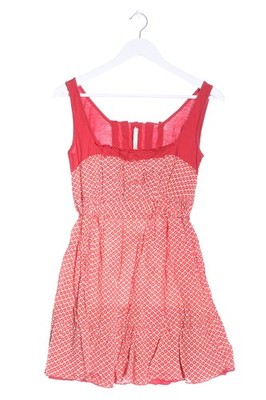 FIRETRAP Sommerkleid Damen Kleid Gr. DE 38 weiß-rot Casual-Look