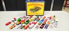 LOT of 44 VINTAGE MATCHBOX LESNEY DIE-CAST CARS with 72-car CARRYING CASE