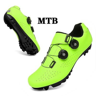 Herren MTB Fahrradschuhe SPD Cleats Selbstverriegelnd Rennrad Turnschuhe Gr.