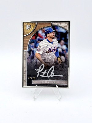 2025 Topps Museum Collection Pete Alonso Silver Framed On-Card Auto /25 #FMA-PA 