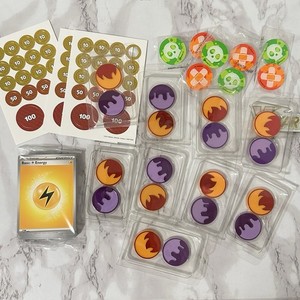pokemon trading card game online tokens TCG Hardwood Condition / Effect Tokens (Qty 5) Hard Finish & Ebony Infill Sleep (Z) CZYY Damage and Status Counters