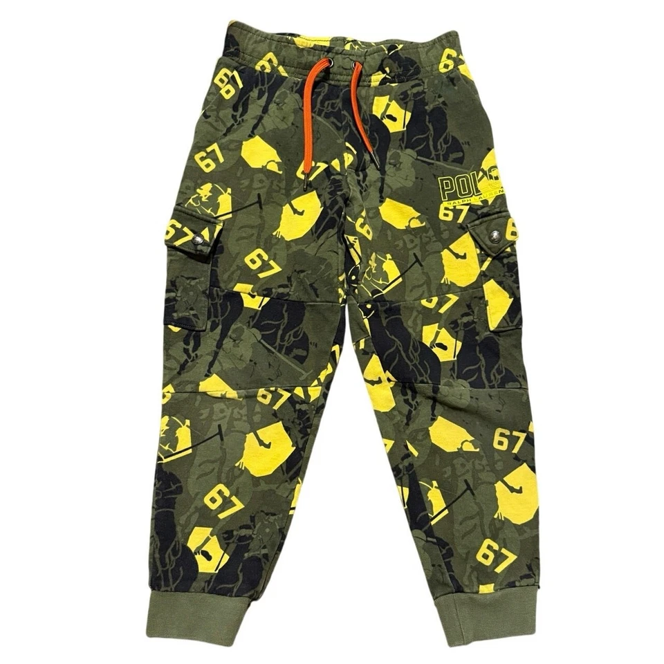 Pantalones de chándal Polo Ralph Lauren para niños camuflados de doble punto talla 6 Foto 2 de 4