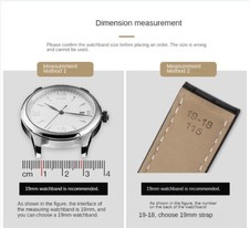 Quality Double Sided Cowhide Genuine Leather Watch Straps Women Wristband 8-22mm