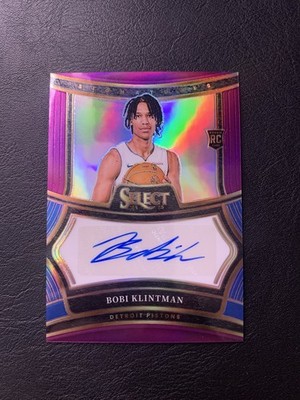 2024-25 Panini Select - Bobi Klintman #RS-BOB Signatures Purple Prizm /75 RC SP