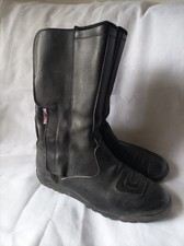 RUBBERMAC LEDER Motorradstiefel Gr.42 schwarz