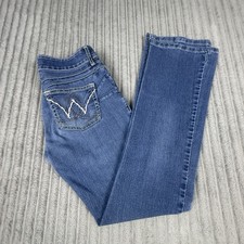 Wrangler Booty Up Jeans Women's 3/4 x32 29x32 Dark Wash Bootcut Denim Stretch
