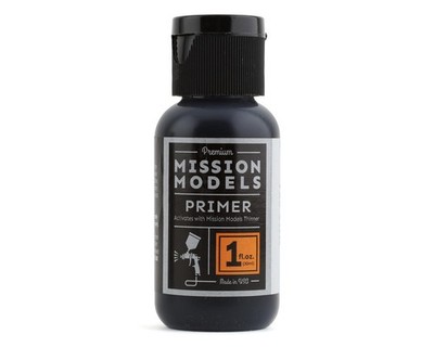 Mission Models Black Primer Acrylic Model Paint (1oz) [MIOMMS-001]