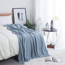 Soft Throw Blanket, Bed Knit Throw Blanket for Couch Chairs Home Decorative 5...