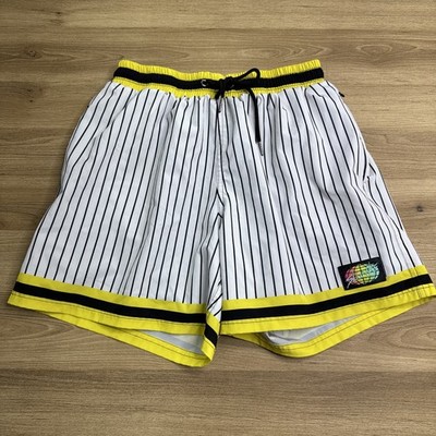 Slunks Volleyball Shorts M Pinstripes White Black Pinstripes New Without Tags