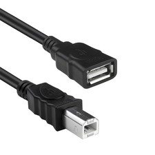 1.8M USB 2.0 Printer Cable Type A Female To USB B Extender Converter Adapter