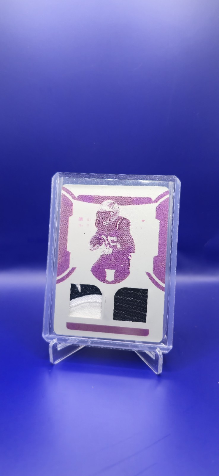 Pierre Strong Panini National Treasures Rookie Material Signature #PST Cyan Printing Plate