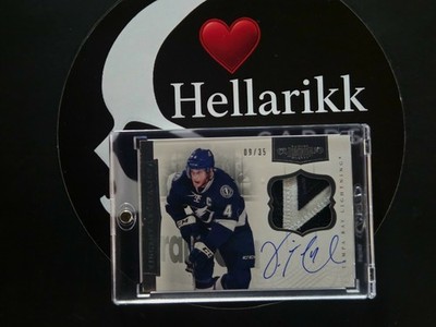 2012-13 Vincent Lecavalier /35 Panini Dominion Auto Jersey Patch Lightning #87
