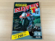 Isle of Man TT Road Racing 1992 Souvenir Programme